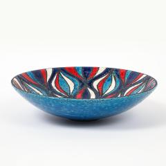  Bitossi Bitossi for Rosenthal Netter Bowl Ceramic Blue Onion Pattern Signed - 4549386