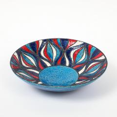  Bitossi Bitossi for Rosenthal Netter Bowl Ceramic Blue Onion Pattern Signed - 4549388