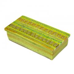  Bitossi Bitossi for Rosenthal Netter Box Ceramic Chartreuse Signed - 2743782