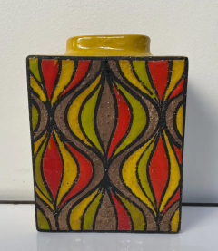  Bitossi Bitossi for Rosenthal Netter Ceramic Vase Onion Pattern Earth Tones Mid Century - 2537420