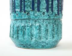  Bitossi Glazed Ceramic Vase in the Mannero of Bitossi Italy c 1970 - 3928812