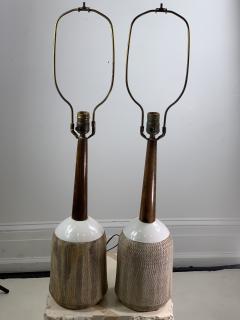  Bitossi ITALIAN MODERNIST PAIR OF BITOSSI POTTERY LAMPS - 1108391