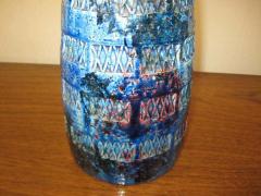  Bitossi Italian Blu Rimini Pottery Table Lamp by Aldo Londi Bitossi Mid Century Modern - 1749688