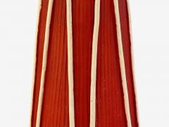 Bitossi Italian Modern Red Ceramic Table Lamp Italy 1950s - 4362807
