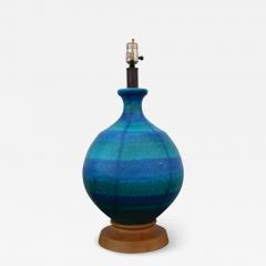  Bitossi Large Blue Green Ceramic Table Lamp by Bitossi - 2991254