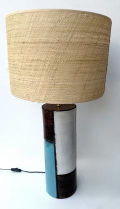  Bitossi Mid Century Pair of Ceramic Lamps Mondrian by Bitossi Italy 1990s - 4625351