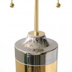  Bitossi Pair of Bitossi Bergboms ceramic table lamps on gold and silver glazes - 3636225