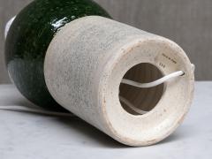  Bitossi Pair of Bitossi Ceramic Table Lamps with Green Glazed Spheres Bergboms 1960s - 4391305