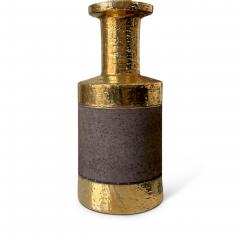  Bitossi Pair of Gilded and Textured Ceramic Lamps by Bitossi for Bergboms - 3259136