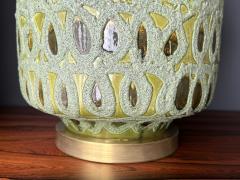  Bitossi Pair of Green Glazed Ceramic Lamps - 3076853