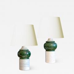  Bitossi Pair of Mod Table Lamps by Bitossi for Bergboms - 2878178