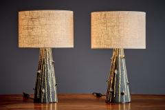  Bitossi Pair of Table Lamps with cratered Glaze 1 by Bitossi - 4529021