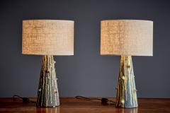  Bitossi Pair of Table Lamps with cratered Glaze 2 by Bitossi - 4529022