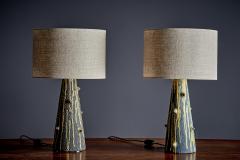  Bitossi Pair of Table Lamps with cratered Glaze 2 by Bitossi - 4529031