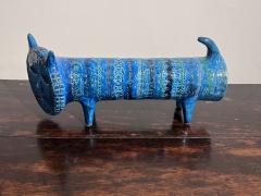  Bitossi Two Blue Glazed Bitossi Ceramic Cats - 2834293