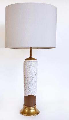  Bitossi Vintage 1980s Two Glaze Ceramic Table Lamps After Bitossi Pair - 4486759