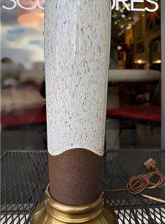  Bitossi Vintage 1980s Two Glaze Ceramic Table Lamps After Bitossi Pair - 4506729