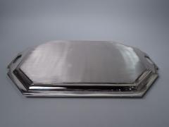  Black Starr Frost Antique American Art Deco Sterling Silver Tray in Fairfax Pattern - 3767011