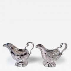  Black Starr Frost Pair of Black Starr Frost French Classical Louis XVI Gravy Boats - 4426857