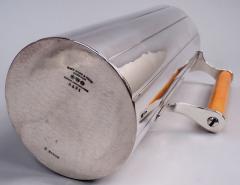  Black Starr Gorham American Art Deco Sterling Silver Cocktail Shaker with Bakelite Handle - 4371678