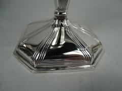  Black Starr Gorham Pair of American Edwardian Georgian Sterling Silver Candlesticks 1927 - 3764672