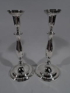  Blackinton Pair of Modern Georgian Sterling Silver Candlesticks by Blackinton - 3749091