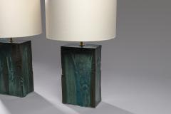  Blend Roma Handcrafted Table Lamp in green glazed ceramic Italy 2023 - 3223045