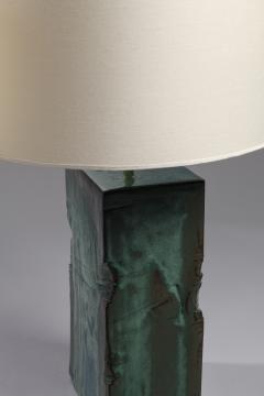  Blend Roma Handcrafted Table Lamp in green glazed ceramic Italy 2023 - 3223047