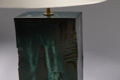  Blend Roma Handcrafted Table Lamp in green glazed ceramic Italy 2023 - 3223048