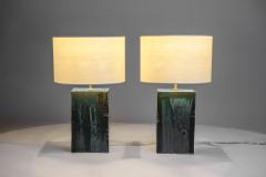  Blend Roma Handcrafted Table Lamp in green glazed ceramic Italy 2023 - 3223051