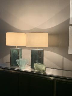  Blend Roma Handcrafted Table Lamp in green glazed ceramic Italy 2023 - 3223054