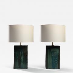  Blend Roma Handcrafted Table Lamp in green glazed ceramic Italy 2023 - 3224598