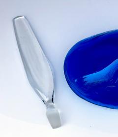  Blenko Glass Co A Vibrant American Blue Glass Ships Decanter by Blenko Glassworks - 651935