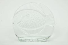  Blenko Glass Co Blenko Glass Fish Bookends - 1900552