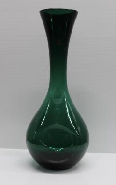  Blenko Glass Co Large Green Glass Vase By Blenko - 767840