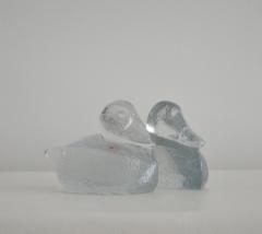  Blenko Glass Co Pair of Hand Blown Glass Bookends - 2110642