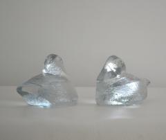  Blenko Glass Co Pair of Hand Blown Glass Bookends - 2110644