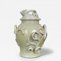  Bo Fajans Extraordinary Lidded Vase by Eva Jancke Bj rk for Bo - 3709312