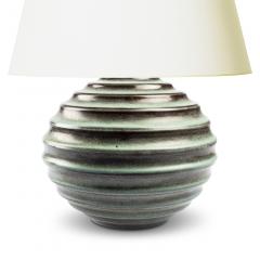  Bo Fajans Functionalist Kulvas Lamp in Lava Glaze by Ewald Dahlskog - 3333029