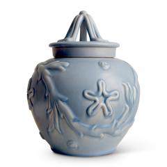  Bo Fajans Pair of Lidded Vases with Marine Life Theme by Bo Fajans - 469670