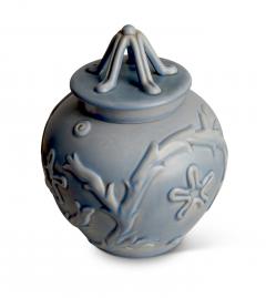  Bo Fajans Pair of Marine Themed Lidded Urns by Eva Jancke Bjork for Bo Fajans - 2821628