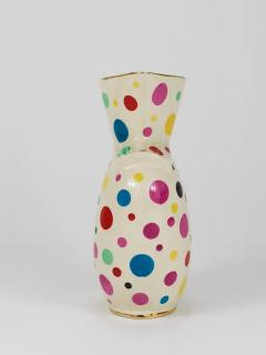 Boch Fr res Keramis Co Boch Fr res Gold Polka Dot Decor Mid Century Pitcher Jug Belgium 1950s - 4068265