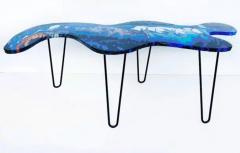  Bohdan Andreas Bohdan Andreas Functional Abstract Wall Art Coffee Table in Hand Painted Epoxy - 3613678