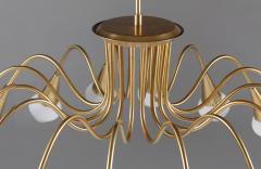  Bohlmarks AB Scandinavian Midcentury Starburst Chandeliers in Brass by B hlmarks Sweden - 851110