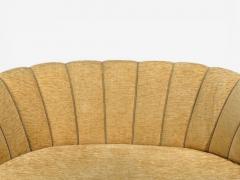  Boman OY Finnish Modern Settee or Sofa Fabric Wood Finland 1940s - 4533615