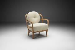  Boman OY Nordic Modern Upholstered Armchair by Oy Boman Ab Finland 1940s - 4253523