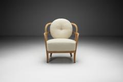  Boman OY Nordic Modern Upholstered Armchair by Oy Boman Ab Finland 1940s - 4253524