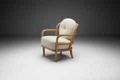  Boman OY Nordic Modern Upholstered Armchair by Oy Boman Ab Finland 1940s - 4253525