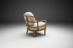  Boman OY Nordic Modern Upholstered Armchair by Oy Boman Ab Finland 1940s - 4253526