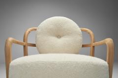  Boman OY Nordic Modern Upholstered Armchair by Oy Boman Ab Finland 1940s - 4253529
